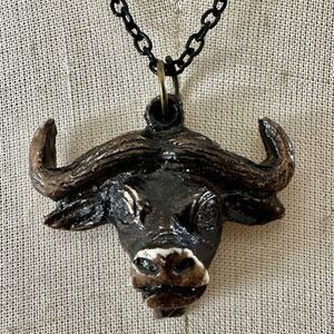 Buffalo Head pendant Necklace